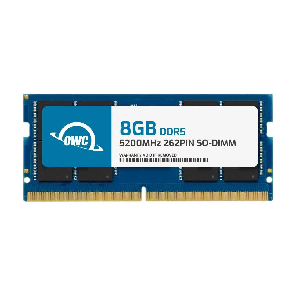 OWC OWC 8GB DDR5 5200 CL42 1Rx8 262-pin 1.1V SODIMM memory upgrade for HP Envy 16t-h1000 — product photo