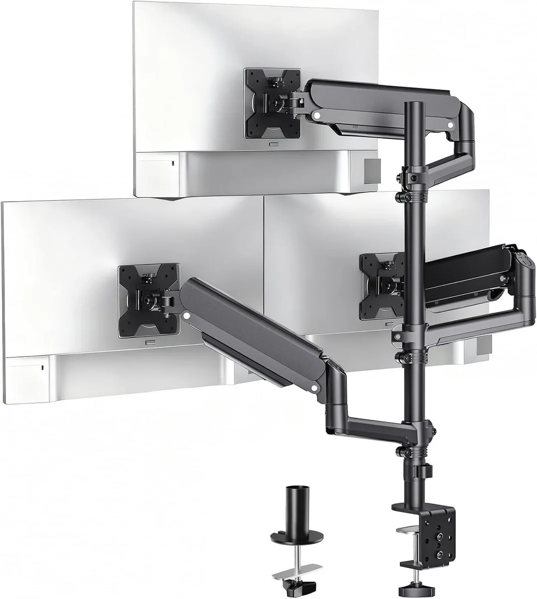 BFKK BFKK Triple Monitor Mount 13-34 in 19.8 lbs VESA 75x75 100x100 mm monitor accessory — product photo