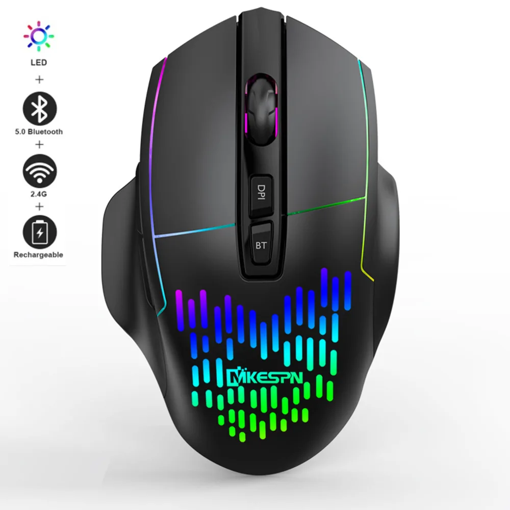 IHDAPP IHDAPP 2.4G Bluetooth Gaming Mouse 1600 DPI Black — product photo