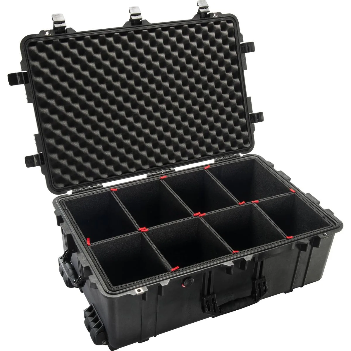 Pelican Products, Inc. Pelican 1650 Watertight Wheeled Hard Camera Case with TrekPak Divider System, Black — product photo