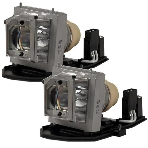 Two new DLP replacement lamps in rectangular housing with connector ends