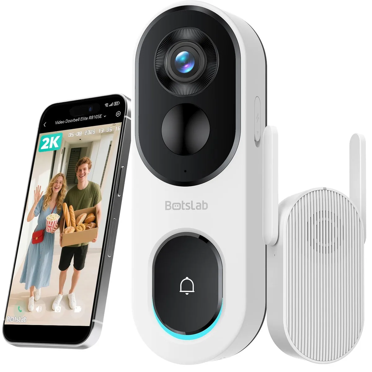  Awair R810SE 2K Wireless Video Doorbell 180° View 150 Day Battery — product photo