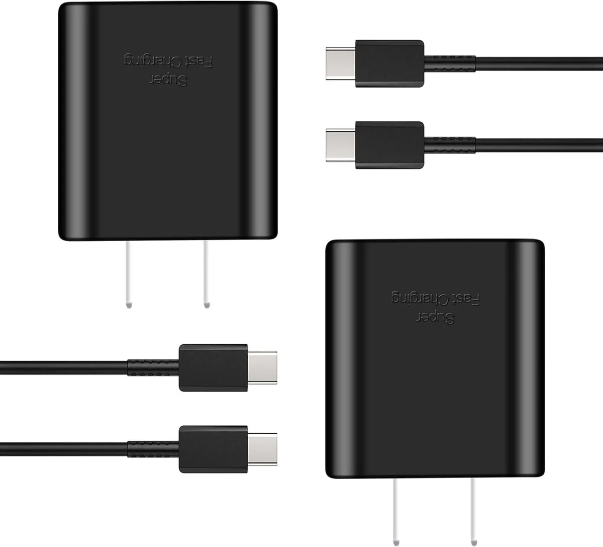 KINGARD KINGARD 45W USB-C Charger 2-Pack with 5ft Cable — product photo