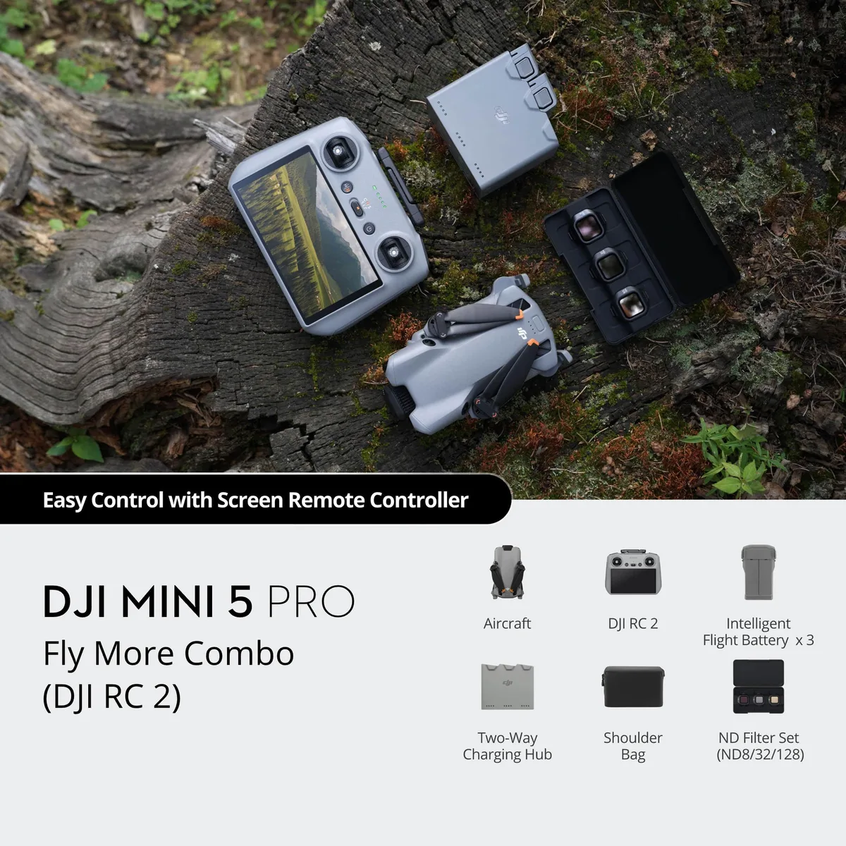DJI DJI Mini 5 Pro with DJI RC 2 drone — product photo