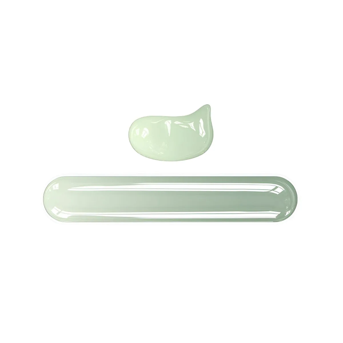  Narottl Silicone Gel Wrist Rest Set 2-Pack Gradient Green 16.9 x 2.83 in — product photo