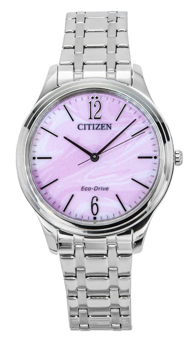 Citizen Citizen Elegance Stainless Steel Pink Dial Eco-Drive EM0411-71X Watch — product photo