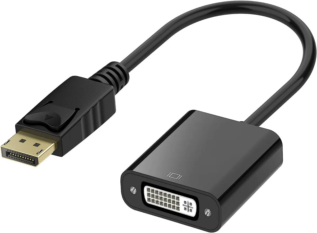 Corn Electronics Corn Electronics DisplayPort to DVI adapter, black, 1920x1080 60Hz — product photo