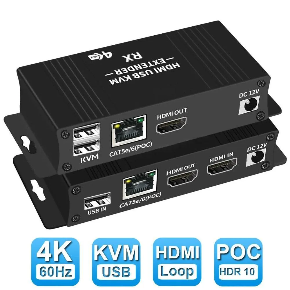 ESTONE ESTONE OZD5-1D6-1 4K HDMI KVM Extender 60m — product photo
