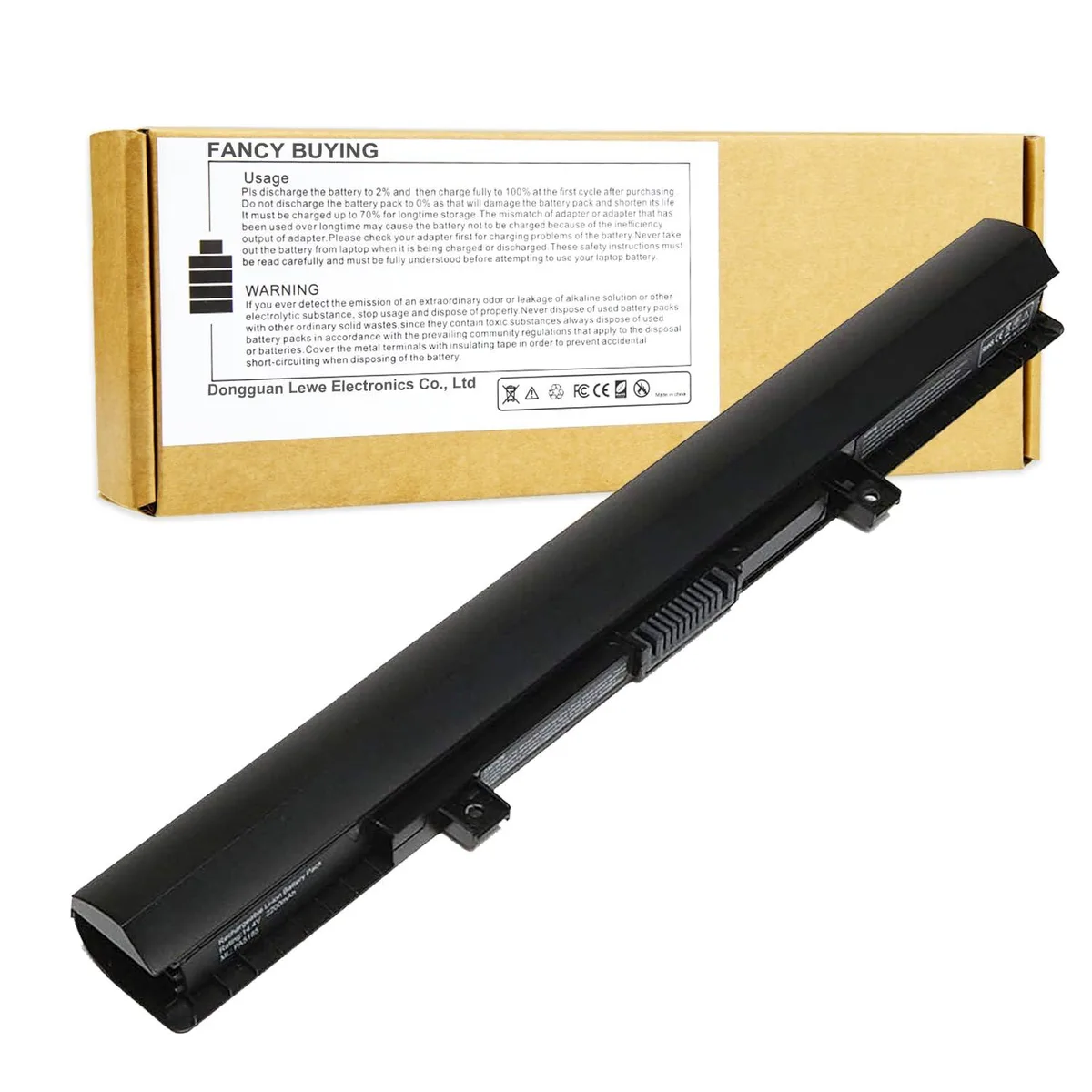  2-Power 5185U laptop battery 14.8V 2200mAh for Toshiba Satellite C50 C55 L55 S55 — product photo