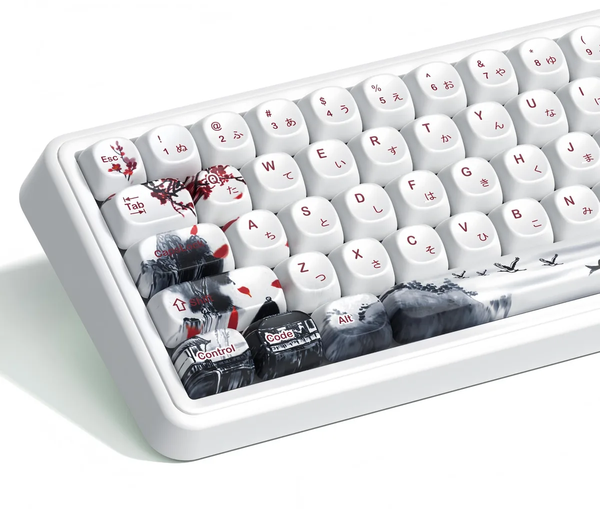 Womier Womier Cherry Blossom White PBT Keycap Set 134-key MOA Profile — product photo
