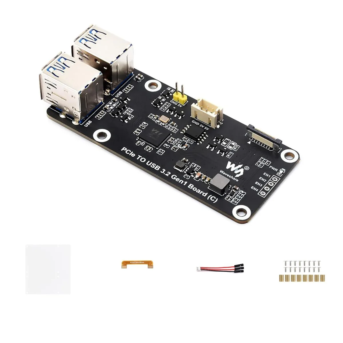 LORDWORLD LORDWORLD PCIe to 4-Ch USB 3.2 Gen1 Board (C) development board — product photo