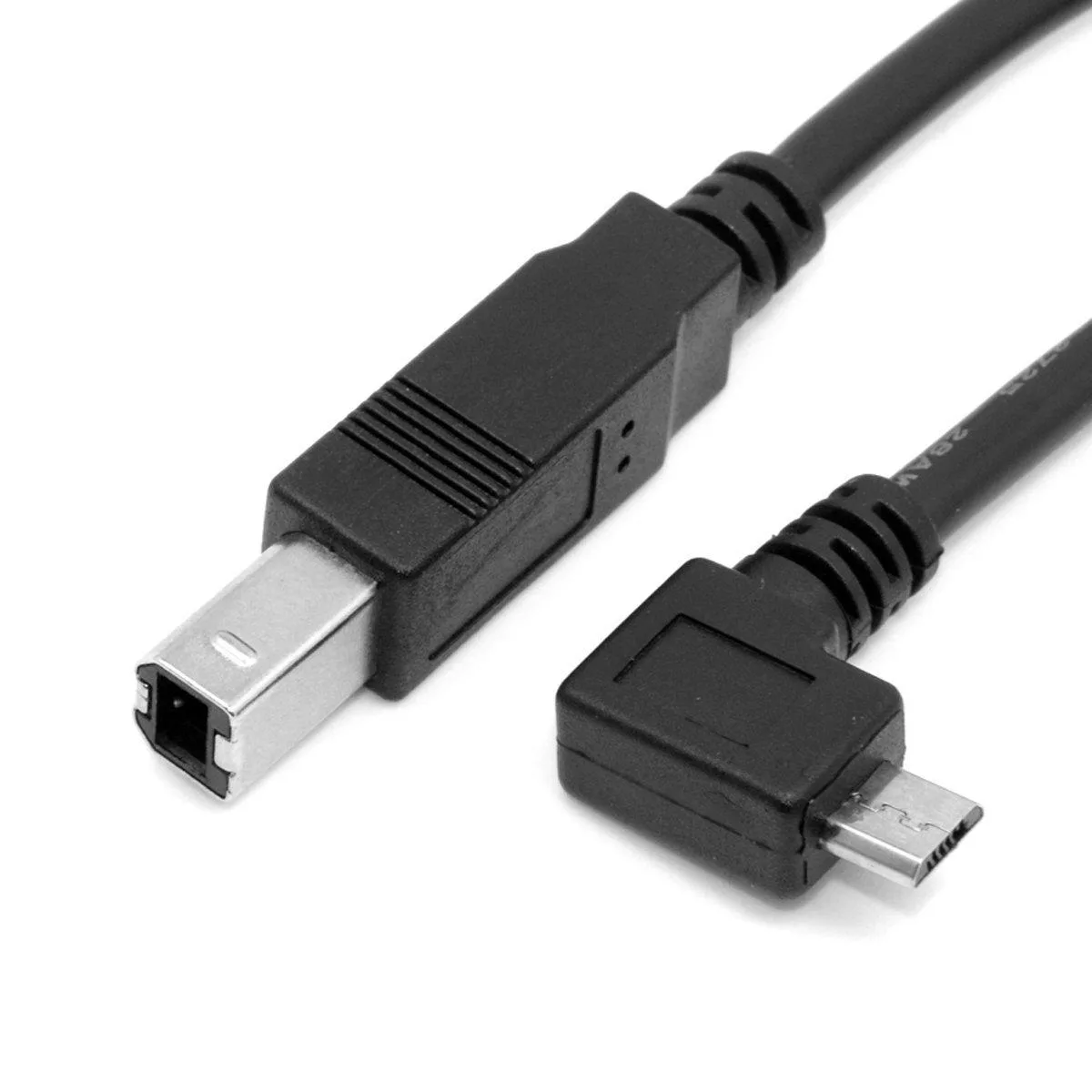 BUCIER BUCIER 30cm 90° Micro USB OTG to Standard B Male Cable — product photo