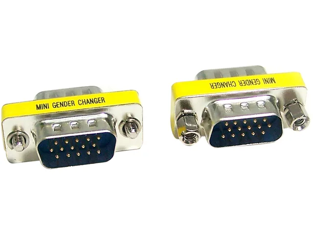 Micro Connectors Micro Connectors G05-300SL HD15 VGA male-to-male gender changer adapter — product photo
