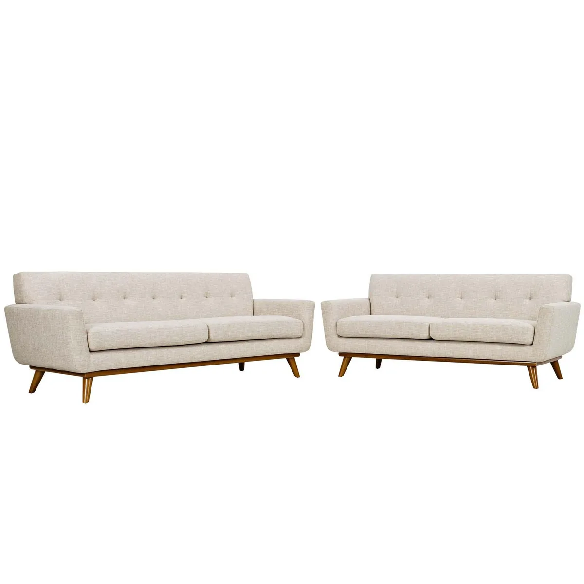 Modway Furniture Modway Furniture Engage Loveseat and Sofa Set Beige — product photo