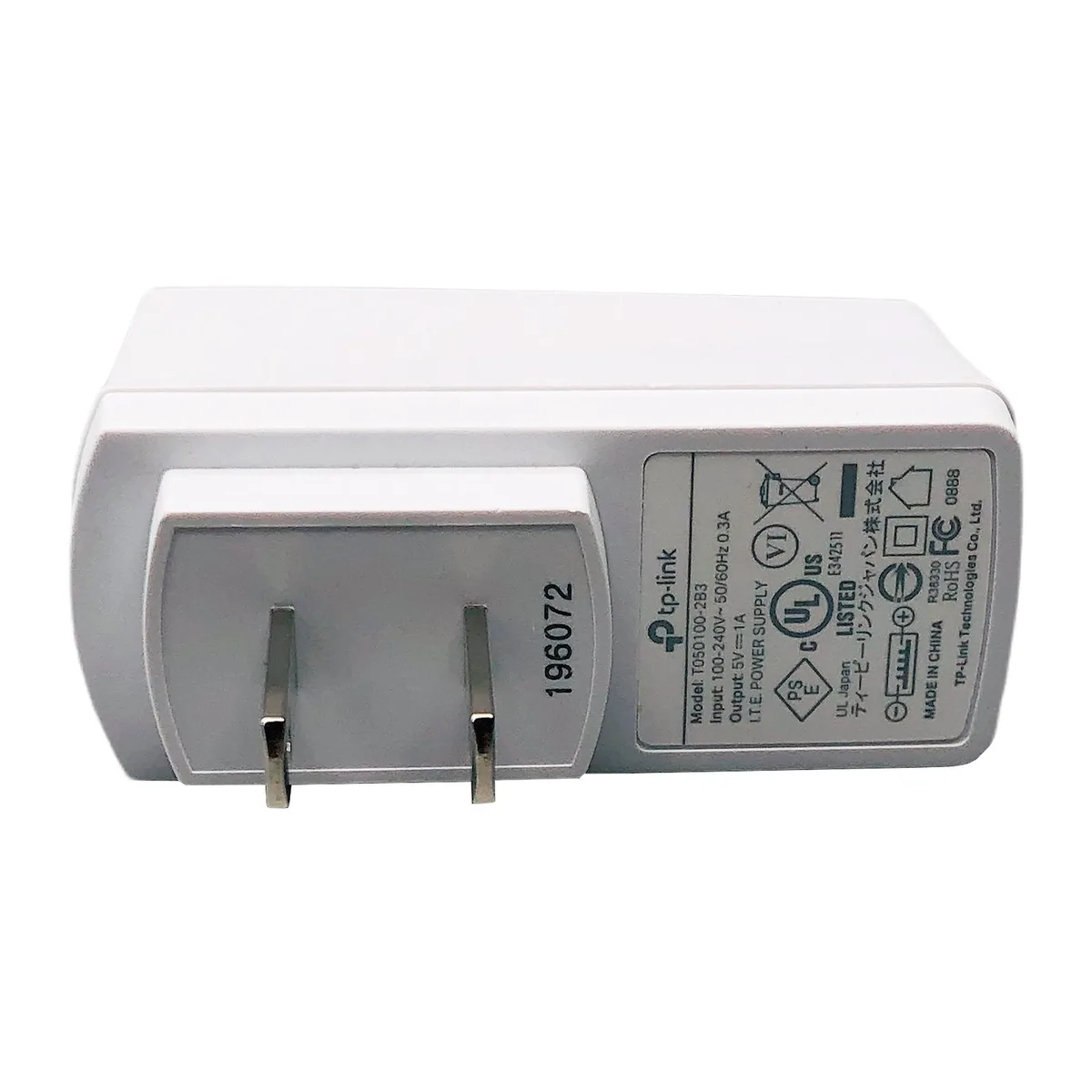 TP-Link TP-Link T050100-2B3 5V 1.0A USB-A power adapter US plug — product photo