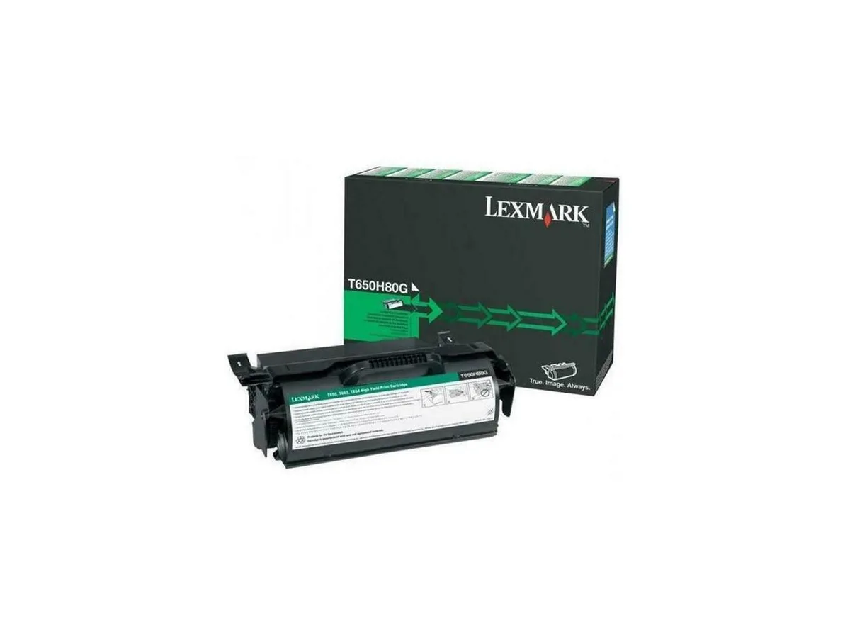 Lexmark Lexmark T650H80G High Yield Black Toner Cartridge 25000 Pages — product photo