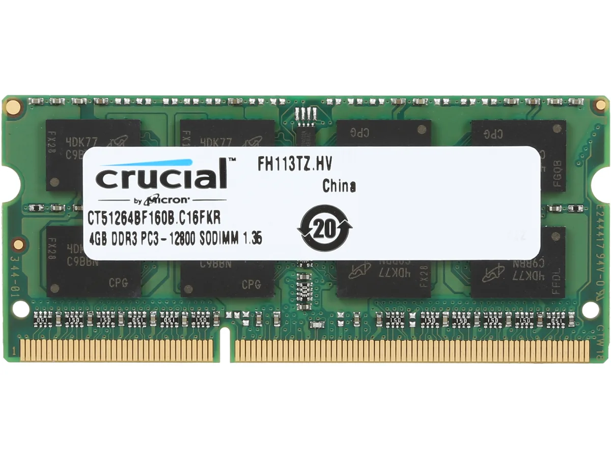 Crucial Crucial CT51264BF160B 4GB DDR3L 1600 laptop RAM — product photo