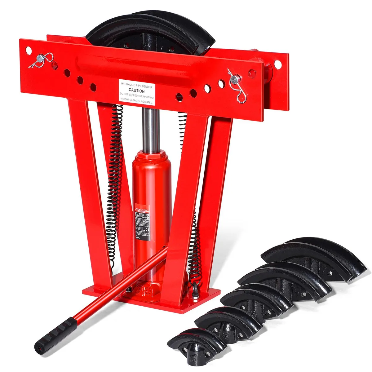 VEVOR VEVOR Hydraulic Pipe Bender 12 Ton 6 Dies 1/2"-2" 90-180° Adjustable Rollers — product photo