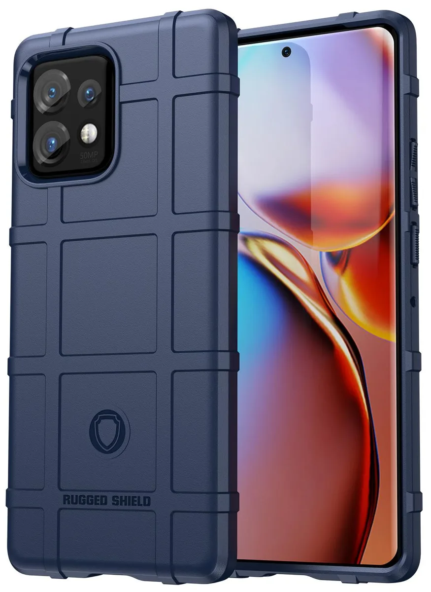 Nakedcellphone Nakedcellphone Special Ops Rugged Shield Case Navy Blue for Motorola Edge Plus 2023 — product photo
