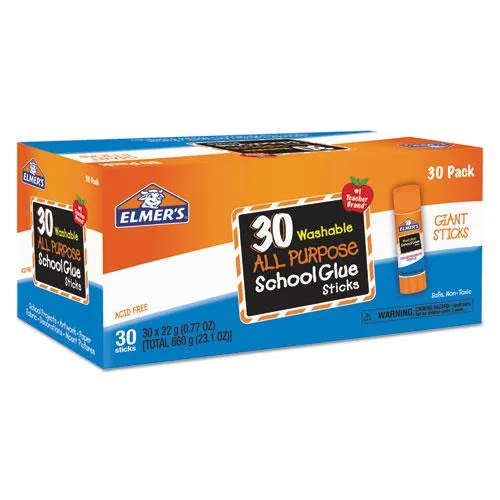 Elmer's Elmer's EPIE599 Glue Sticks Clear 30/Box 22g — product photo