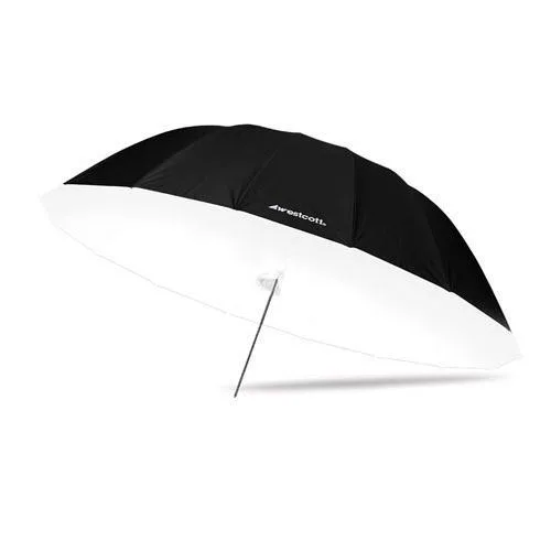 White fabric diffuser disc with hook-and-loop edge for 7.0' parabolic umbrella