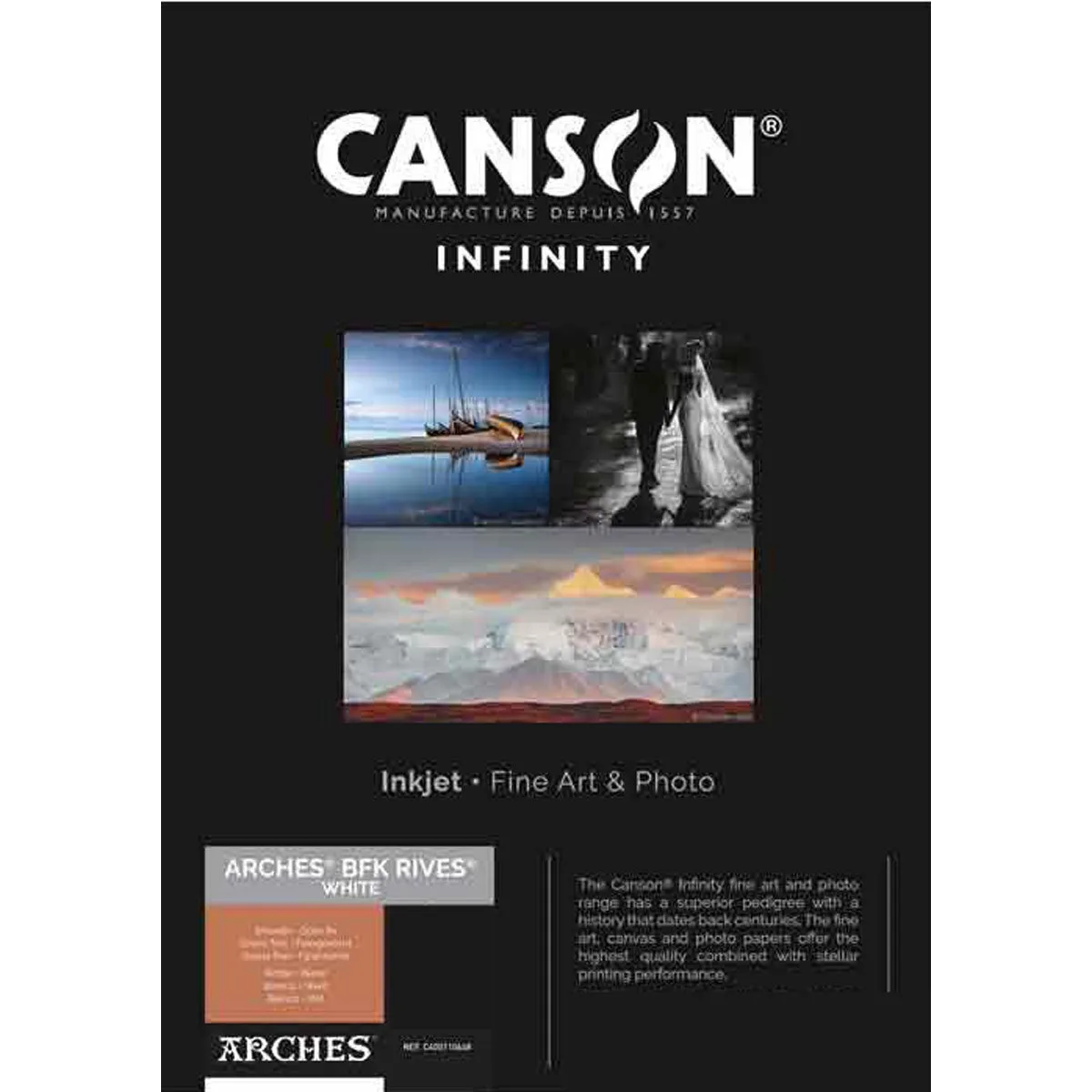 Canson Canson Infinity ARCHES BFK Rives 310gsm 8.5x11 10 sheets — product photo
