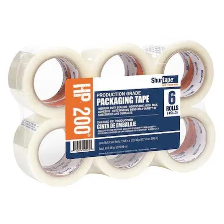 SHURTAPE TECHNOLOGIES, INC. SHURTAPE TECHNOLOGIES, INC. HP 200 Packaging Tape Clear 48mm 100m — product photo