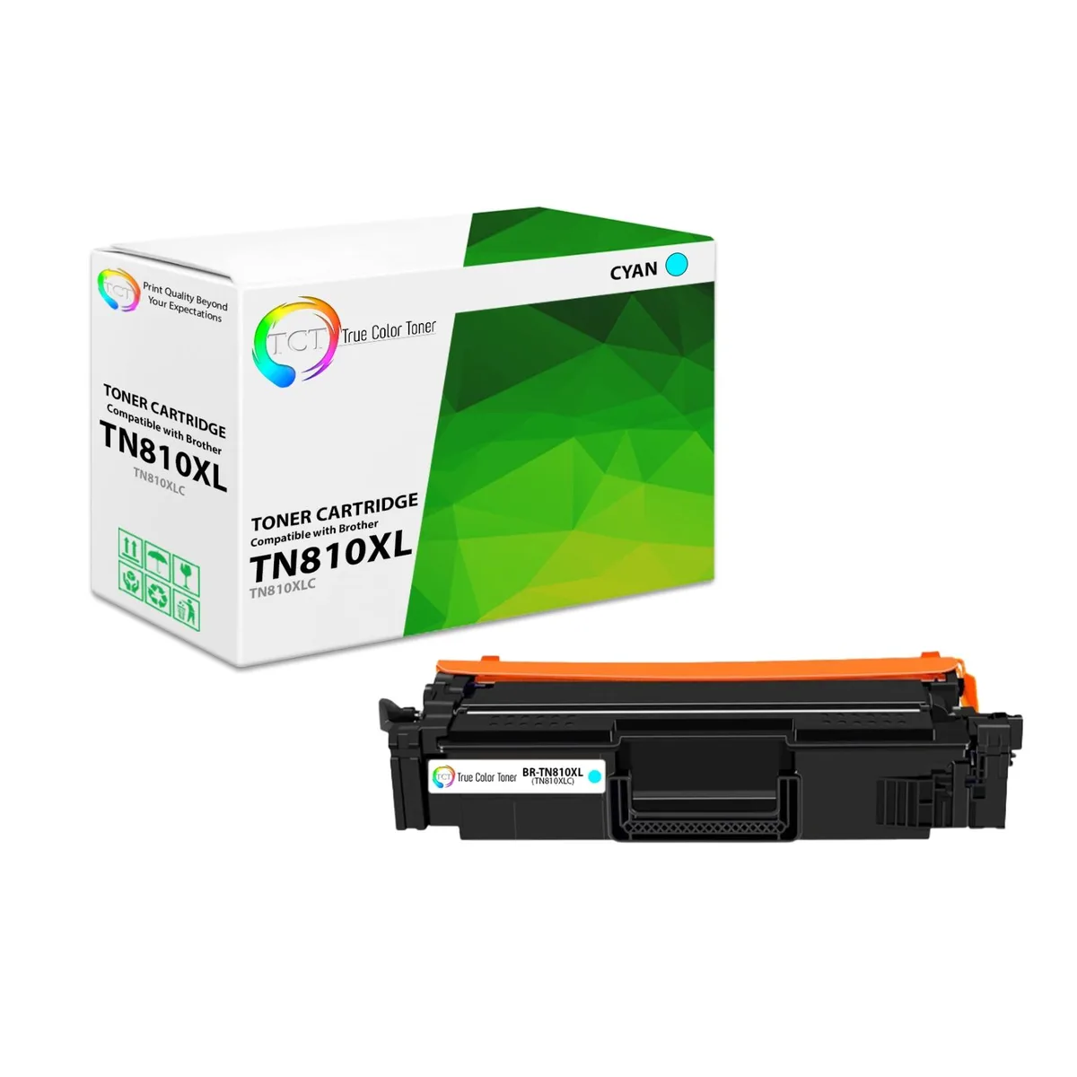 True Color Toner True Color Toner TN810XLC Cyan High Yield Toner Cartridge 9000 Pages — product photo