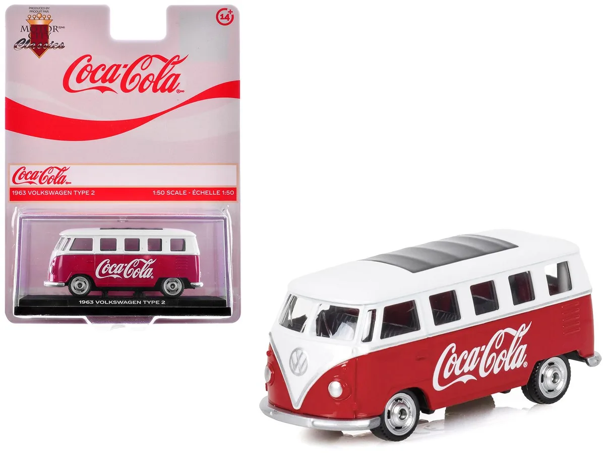 Motor City Classics Motor City Classics 1963 Volkswagen Type 2 Van Coca-Cola 1/50 Diecast — product photo