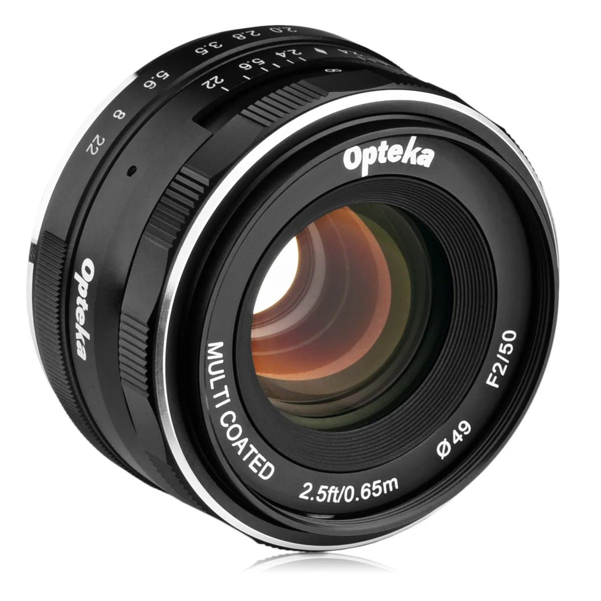 Opteka Opteka OPTM5020F 50mm f/2.0 Manual Focus Prime Lens Fujifilm X Mount — product photo