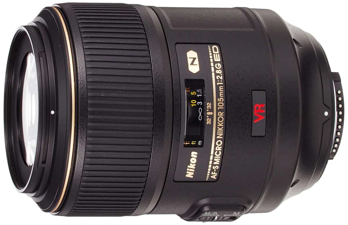 Nikon Inc Nikon AF-S VR Micro-NIKKOR 105mm f/2.8G IF-ED camera lens — product photo