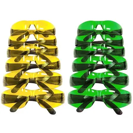 BISON LIFE BISON LIFE BL-KSSG1-CLBT-YGR-12 Keystone Safety Glasses Anti-Scratch Yellow 12 Pair — product photo