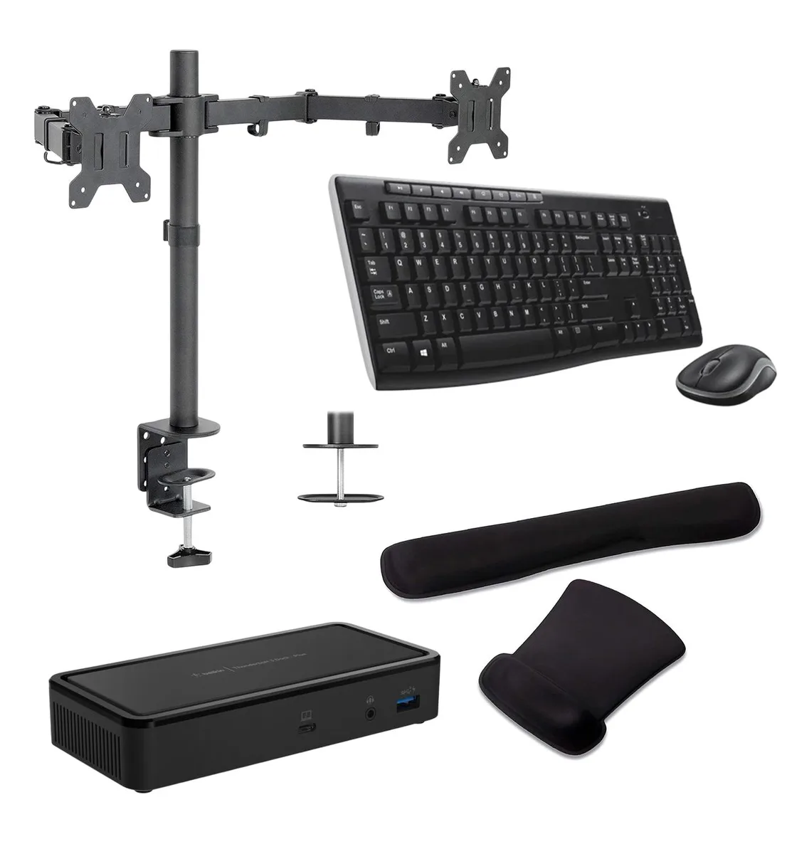 Belkin Belkin Thunderbolt 3 Dock Plus 60W Bundle with MK270 Keyboard Mouse Stand Gel Pad — product photo