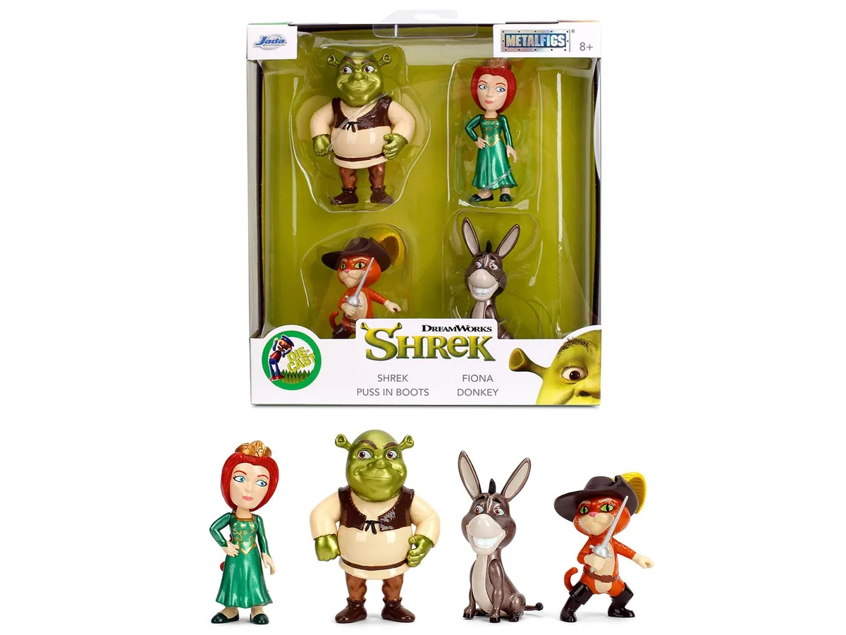 Jada Jada Shrek (2001) Metalfigs 4-Figure Set (2.5 in) — product photo
