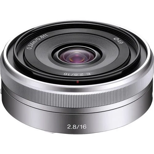 Sony Sony SEL16F28 16mm f/2.8 E-mount pancake lens — product photo