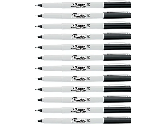 Sharpie Sharpie 37121DZ Ultra Fine Point Marker Black 12 Pack — product photo