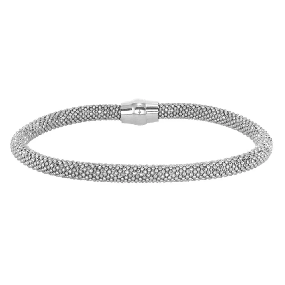 MST MST 925 Sterling Silver 5 mm Round Mesh Ring 7.5 inch 11 g — product photo