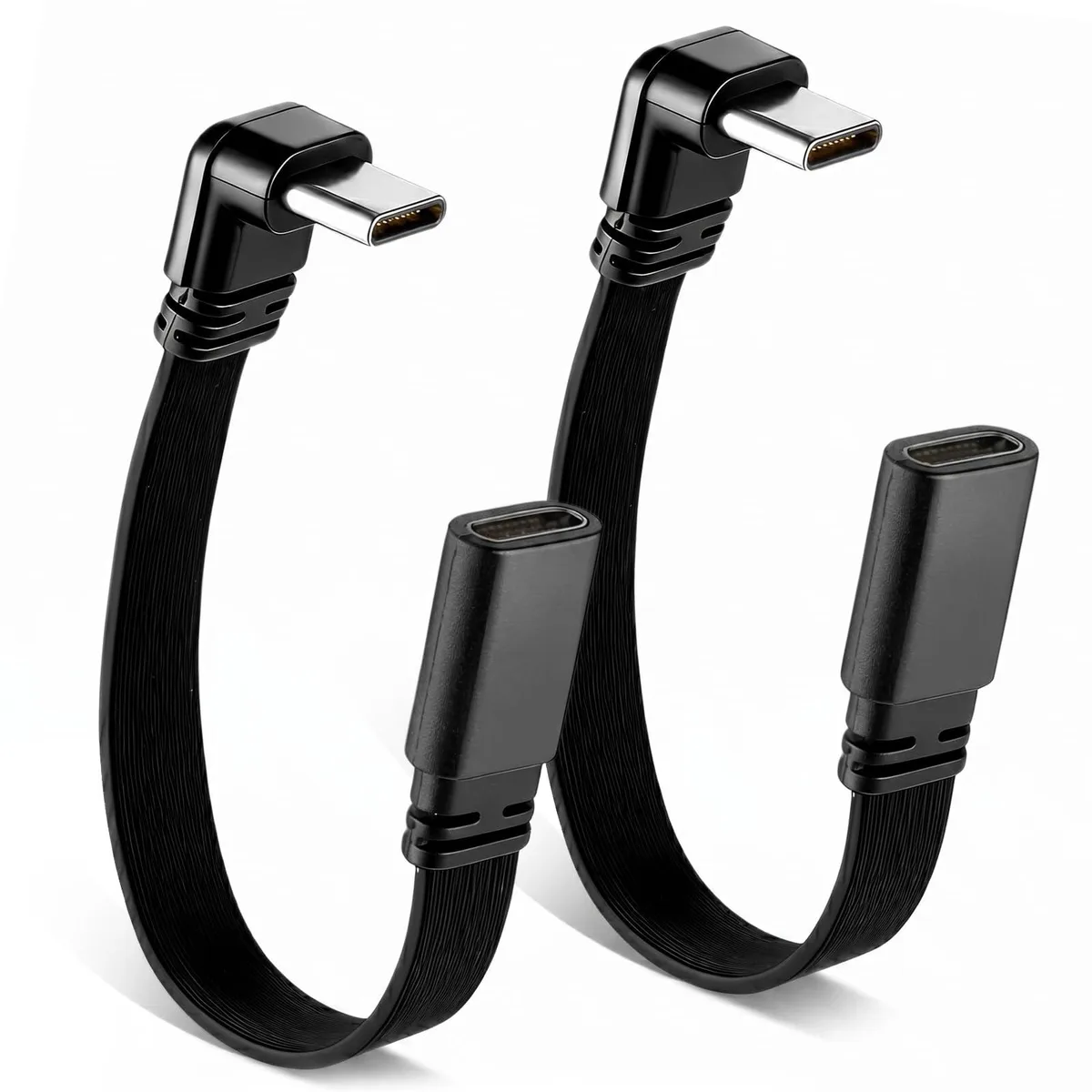  Xthrotsenk 5051ACZW1190 USB-C Cable 90° 3.3ft 65W 480Mbps 2-Pack — product photo
