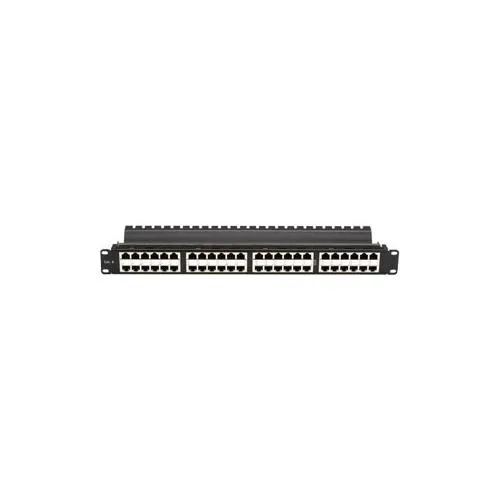 Black Box Corporation Black Box Corporation JPM816A 48-Port CAT6 Feed-Through Patch Panel 2U 19" Rack-Mountable — product photo
