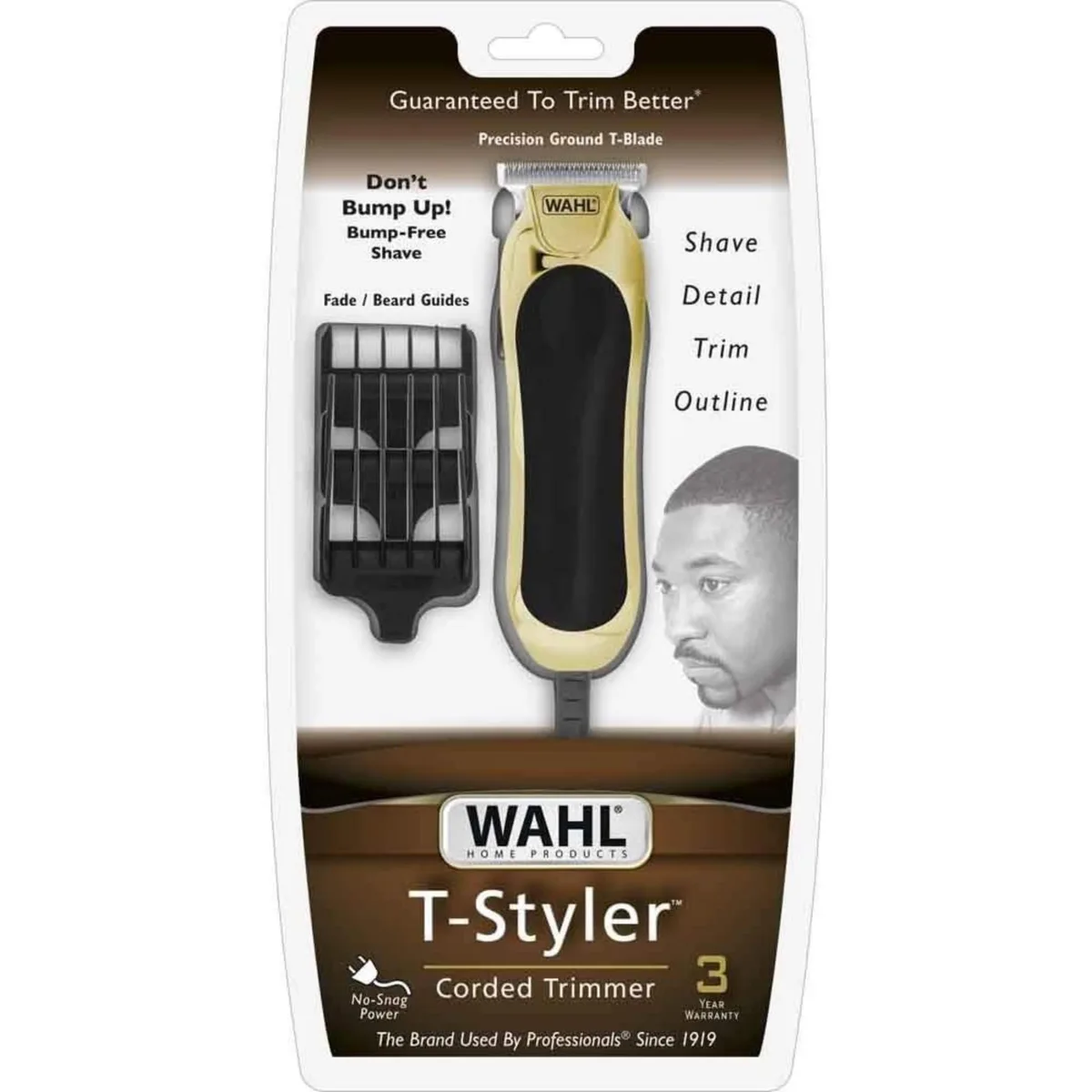 Wahl T Styler corded clipper trimmer with T blade compact lightweight design