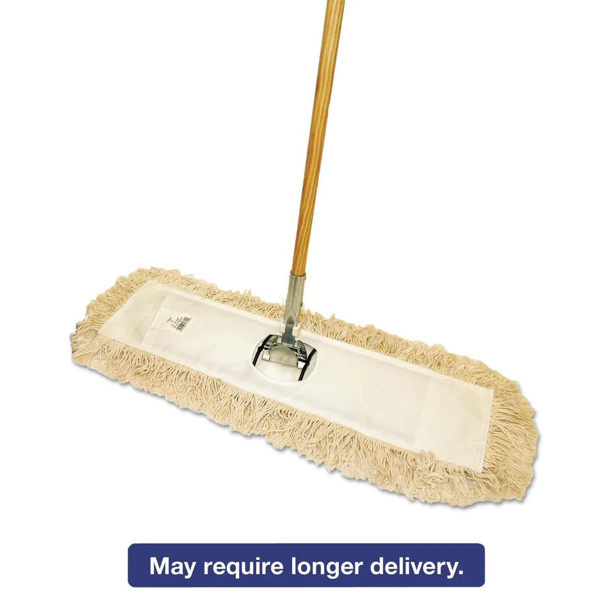 Dust mop kit with 36-inch natural head, wire frame and 60-inch wood handle
