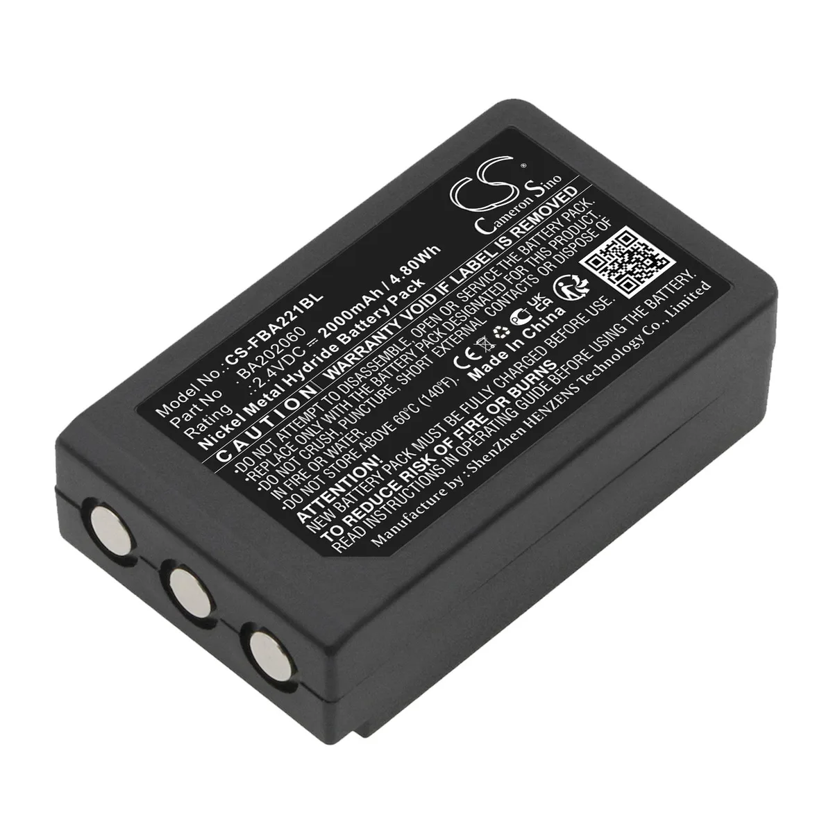 Estry Estry 2.4V 2000mAh Ni-MH standard battery BA202060 — product photo
