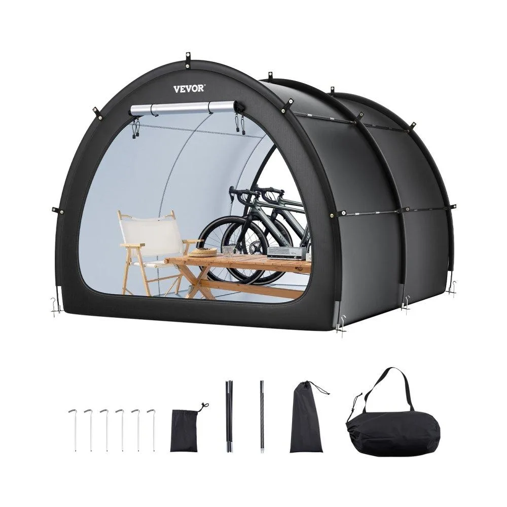 VEVOR VEVOR Bike Storage Tent Fan-Shaped 5+ Bikes 1706x2133x2438mm — product photo