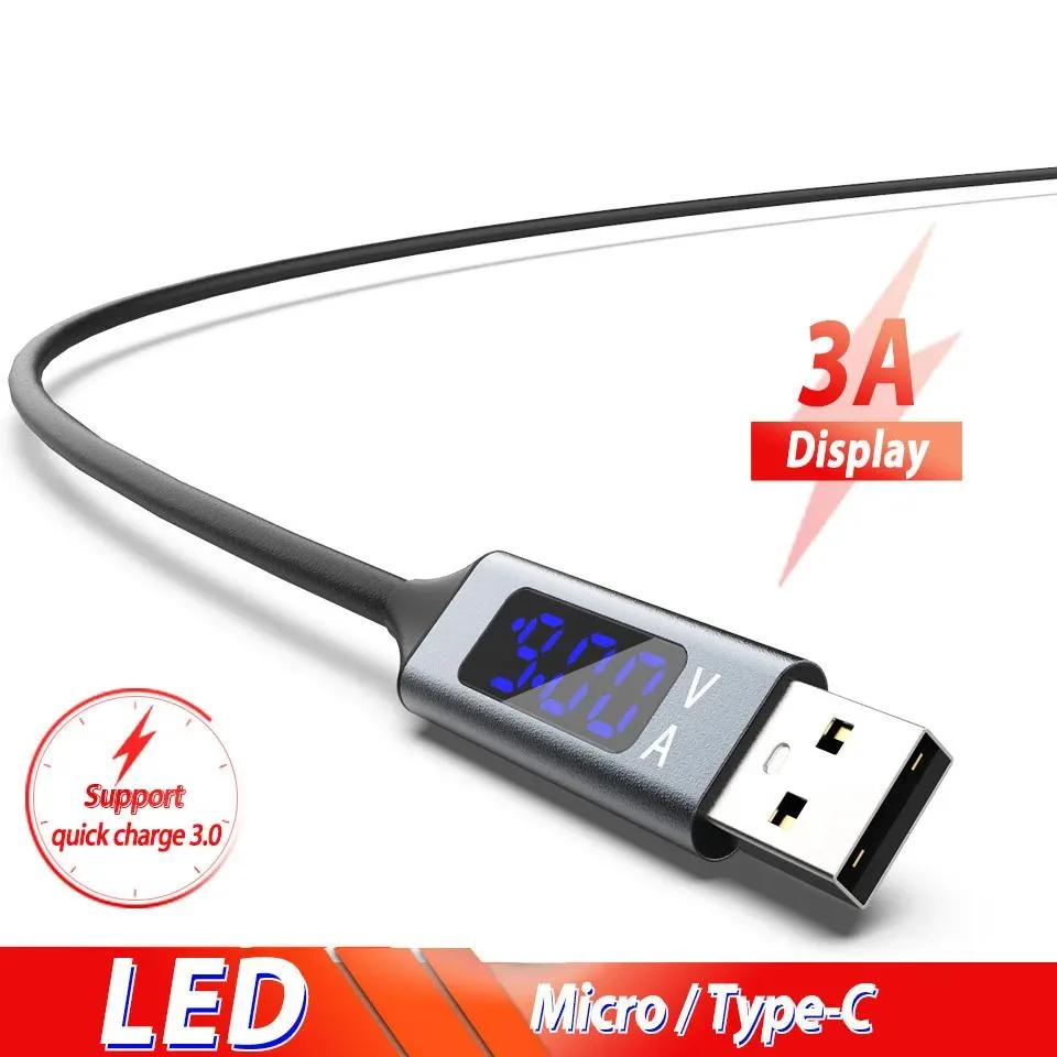 Hetai Tech Hetai Tech LED Display USB Cable Micro USB 100cm 3.28ft — product photo