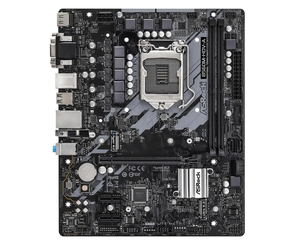 ASRock ASRock B560M-HDV-A Intel motherboard DDR4 5000MHz (OC) — product photo