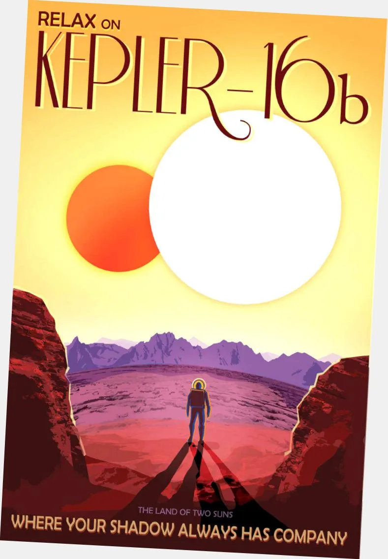 Western Graphic Western Graphic Kepler 16B Poster 24x36 in — product photo