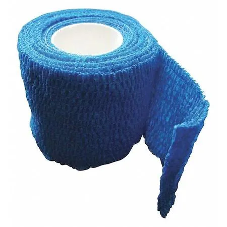 Blue self-adherent bandage roll non-woven fabric 2in wide 5yd long