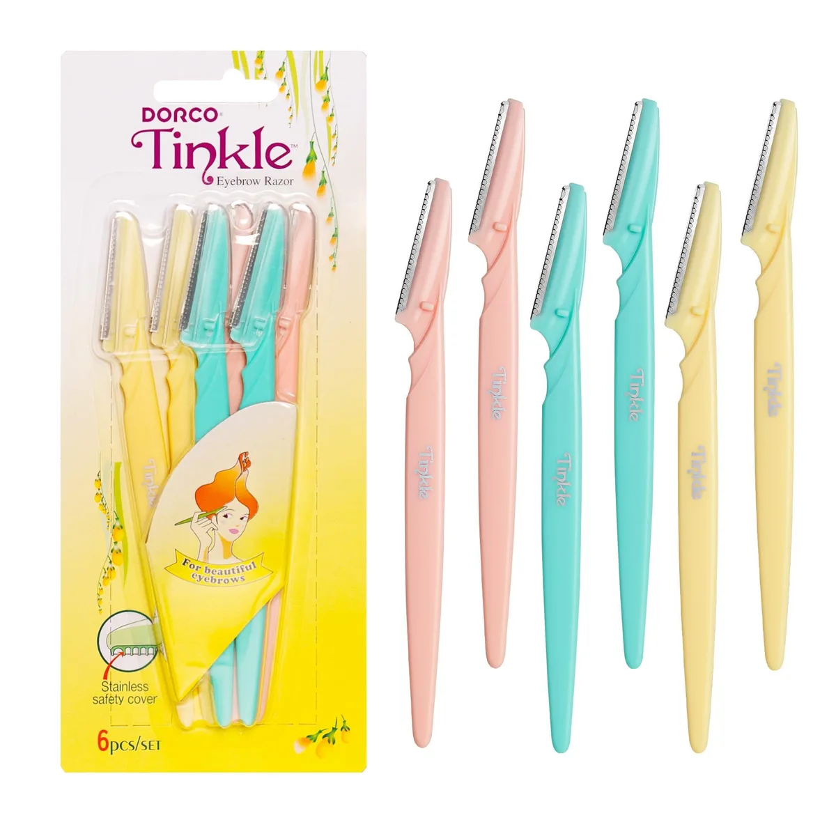 No Sew No Sew Tinkle Dermaplaning Tool 6ct sunset peach 40 grams — product photo