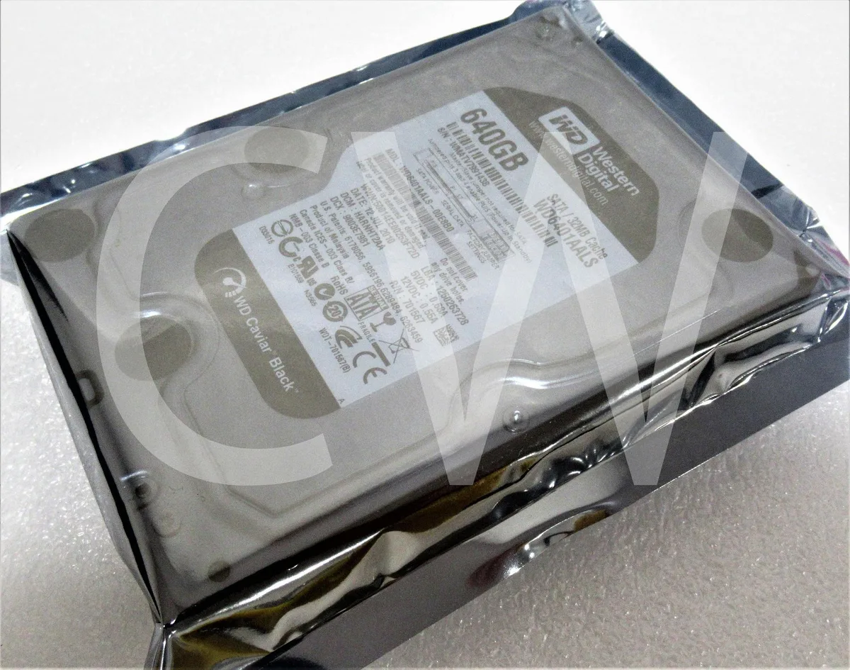 Western Digital Western Digital Caviar Black WD6401AALS 640GB 7200RPM 32MB 3.5" SATA internal hard drive — product photo