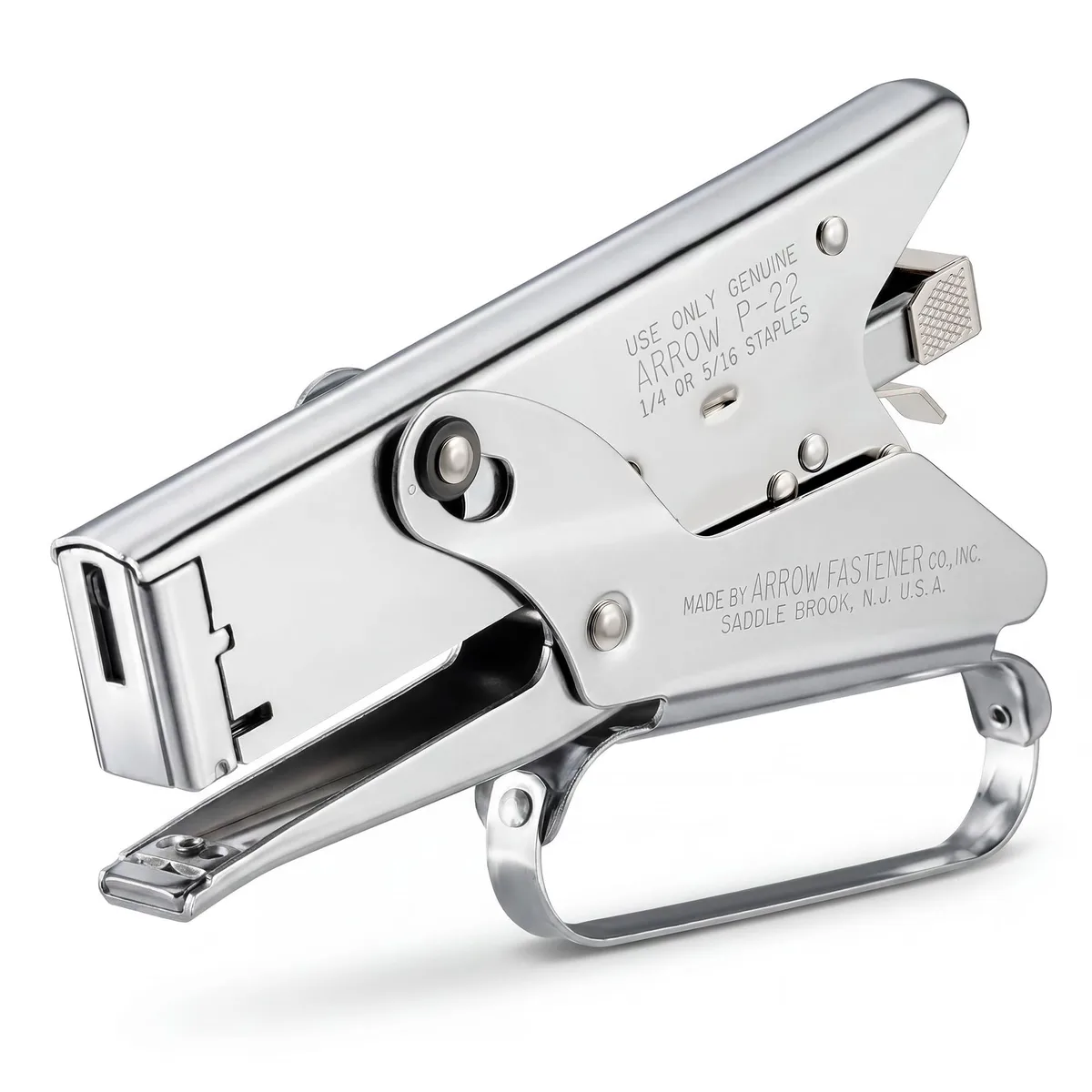  Arrow Fastener P22 Plier Stapler Chrome Steel 40 Sheet 1/4 5/16 Inch Staples — product photo